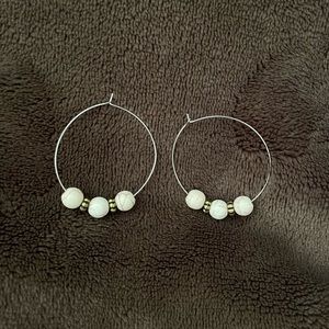 Hoop bead earrings